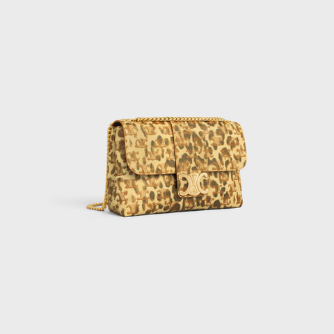 MEDIUM CELINE VICTOIRE BAG IN TRIOMPHE CANVAS WITH LEOPARD PRINT LEOPARD - Image 2